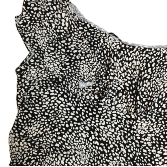 Chaps Hazy Night one shoulder black‎ top 3X NWT - Picture 6 of 7